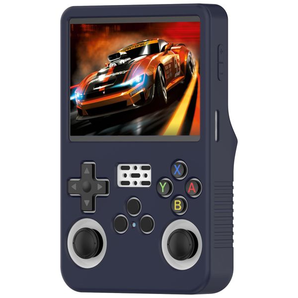 FTRONGRT Case Compatible with R36S Handheld Game Console, Soft Silicone, Scratch-Resistant, Non-Slip Game Console Case. Midnight Blue