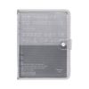 Kingjim FL5210 Prescription Collection Binder, Regular Size, Gray
