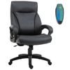 Massage Office Chair Executive Task Chair W/ 6 Vibrating Points PU Leather