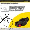 Sterling 1018C 10mm 1.8m Combination Locking Security Cable, Black