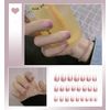 Lovely Short Nail Tips, Plain, Cute, Elegant Nails, Pack of 24, Gradient Nail
