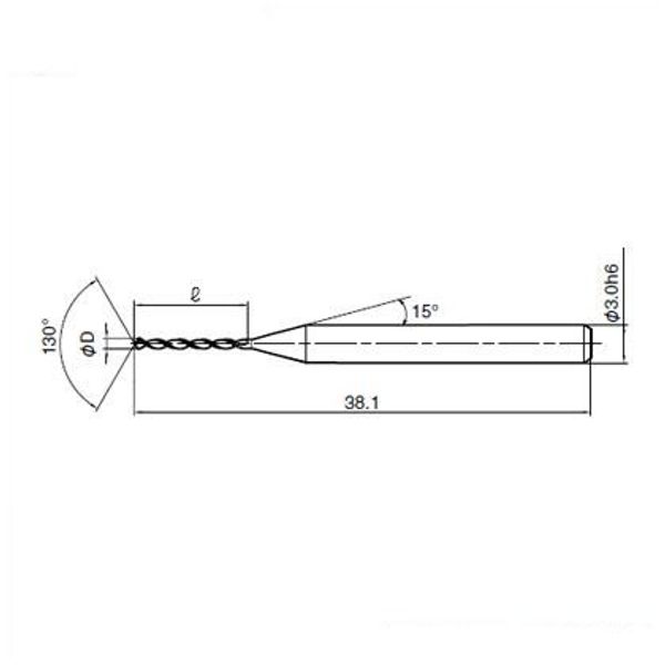 Kyocera FDM-039M(1) Fine Micro Drill (Pack of 1)