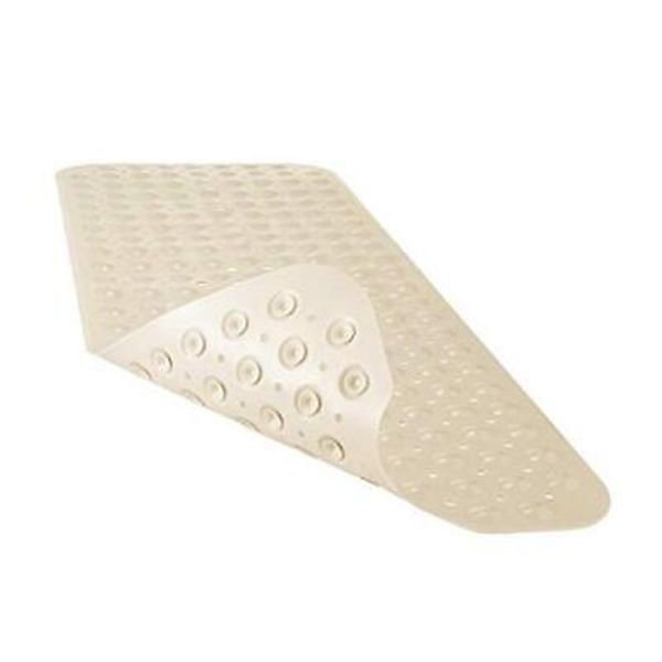 Bath Tub Shower Mat 40 x 16 Inch Non-Slip and Extra Large, Bathtub Mat Beige