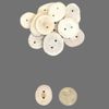 Glacier Wear Deer Antler Button - Nickel Size (QTY 6)