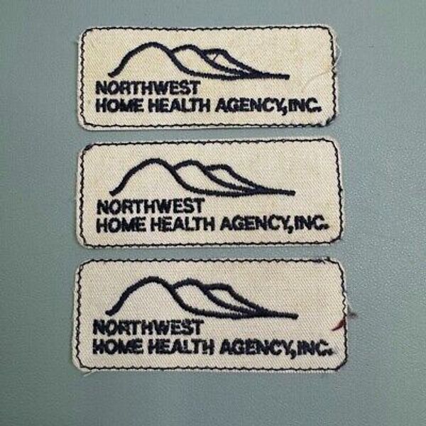 Vintage Northwest Home Health Iron-On Patch (3) Pack