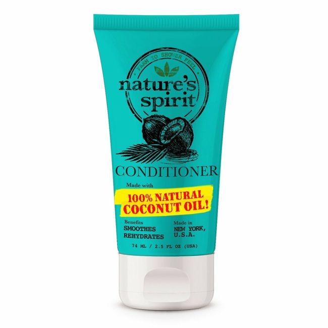 Natures Spirit Rehydrating Coconut Oil Conditioner Travel Size 2.5 oz