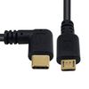 Duttek 90 Degree Type USB C to Micro USB Cable, Short Micro USB to USB C Cable for Macbook Pro & Android Devices (25cm/10 Inch)
