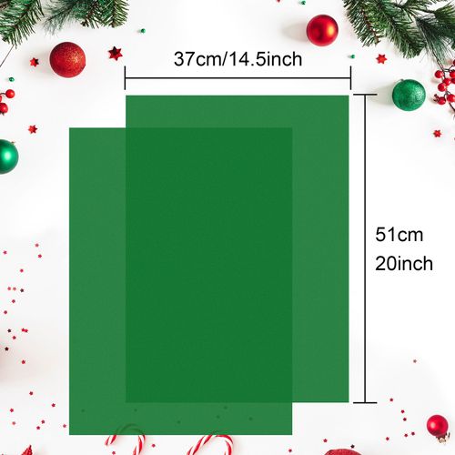 CHRORINE 60 Sheets Green Tissue Paper Christmas Tissue Paper Art Gift Wrapping Tissue Paper Bulk for DIY Crafts Decor Birthday Holiday Christmas Party（ 20 x 14.5 inches/51x37cm）