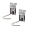 TRINITY Heavy Duty Slatwall Bike Storage Hooks with Spring-Lock, Gray, 2-Pack