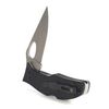 ARIAT Inset Shield Logo Plain Edge Blade Folding Knife, Black, 3" Blade (Medium)