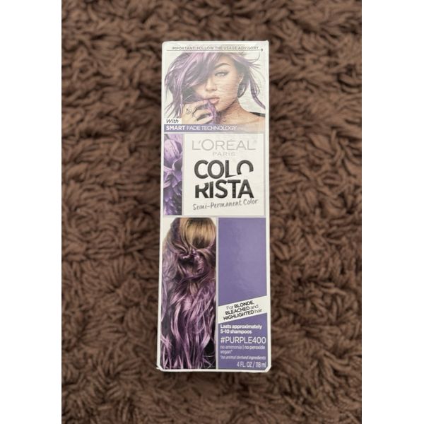 L’Oreal Paris Colorista Purple 400, Semi-Permanent Hair Color for Blondes