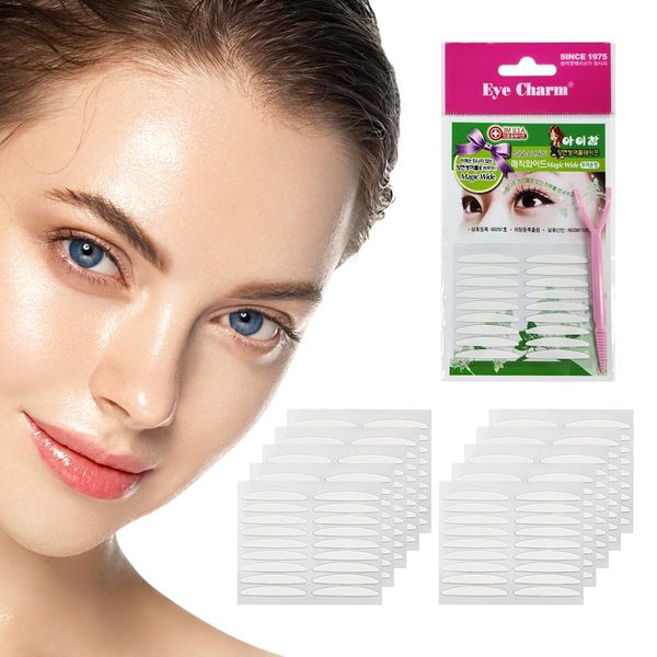 Beejong Eye Charm Double Eyelid Tape Hooded Eye Lift – Eyelid Tape Face Tape Lifting Invisible –Droopy Eyelid Lifter Eye Lid Strips for Hooded Eyes (Double Sided 4mm 180p)