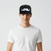 True Heads Moustache Black Snapback Baseball Cap