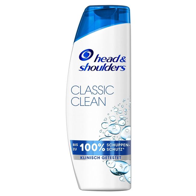 Head & Shoulders Classic Clean Anti-Schuppen-Shampoo, Bis Zu 100% Schuppenschutz Für Haare Und Kopfhaut, Klinisch Bestätigt, Dermatologisch Getestet, 300ml