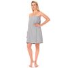 TowelSelections Women's Wrap, Shower and Bath Waffle Spa Towel Wrap Medium/Large Harbor Mist Gray