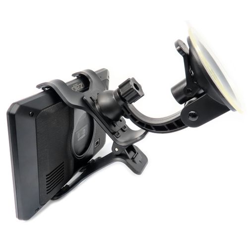 Ramtech Universal Car GPS Windshield Dual Clip Mount, Suction Cup Holder with 360° Rotating Bracket, Compatible with 6 Inch Garmin Nuvi 2639 2639LMT 2689 2689LMT 2699 2699LMT, WMDC