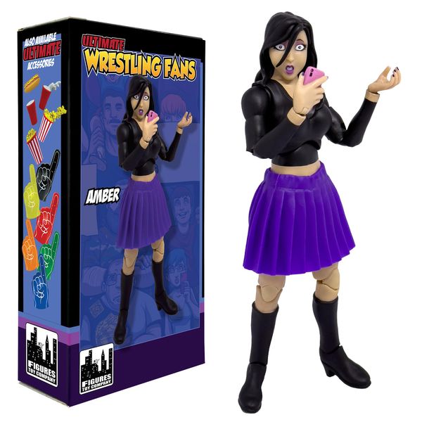 Ultimate Wrestling Crowd Fan Figures: Amber