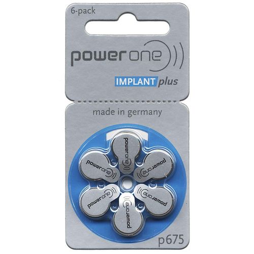 10 Packs (60 Batteries) Power One Cochlear Implant Batteries! 60 Batteries