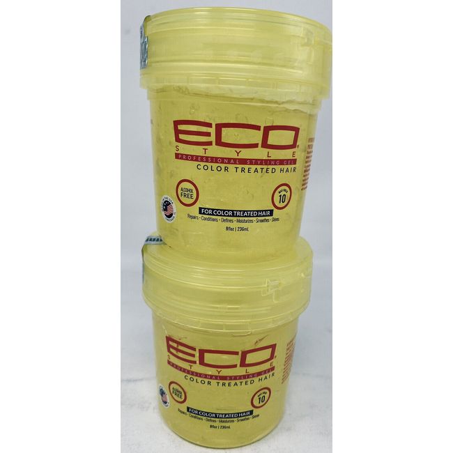 ✨Eco Styling Gel for Color Treated Hair- 8oz, 2 Pack✅