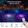 Rechargeable Floating Pool Lights (4 Pack) - Pool Light with Vibrant RGB Colors,