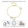 Philip Jones Gold Plated Infinity Anklet Created with Zircondia® Crystals