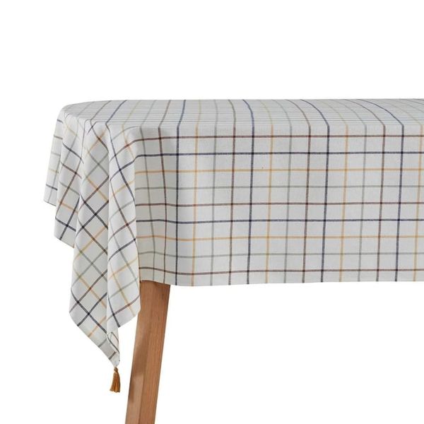 Myhome Country TableCloth, Wipe Clean Tablecloth, Table Protector Feature, Rectangular Tablecloths, Ideal for dining table and kitchen table, Cotton, Polyester, 150x220 cm | Multicolor - Madison