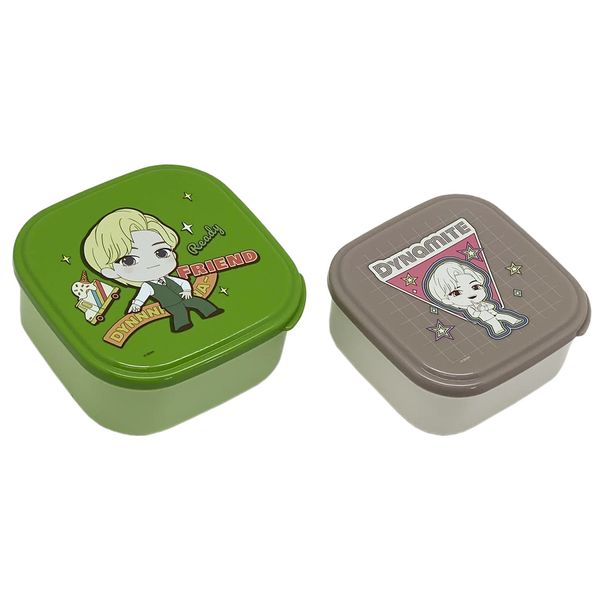 DYNAMITE TinyTAN Seal Container, 2-Piece Set, SSP-22, V Pattern [G]