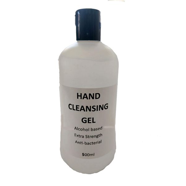 Tricogen Anti Bacterial Hand Sanitizer Cleansing Gel 500ml 70% Alcohol Extra Strength