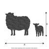 The Stencil Studio Ltd - Sheep and Lamb Stencil - Reusable Stencil - Size Small (A4) (10211S)