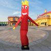 10FT/3M Inflatable Puppet Sky Air Wind Tube Puppet Sky Wavy Dancer without Blower(Red)