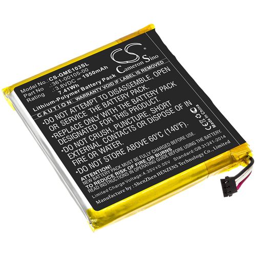 BORNMIO Replacement Battery for Garmin Edge 1030 361-00105-00 (1950mAh)