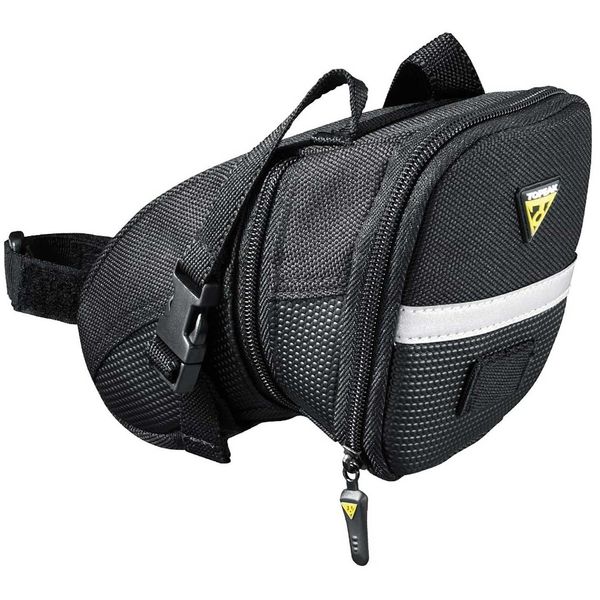 Topeak Unisex Aero Wedge with Straps Medium Black