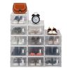 US 12Pcs Clear Side Open Shoe Storage Box Stackable Sneaker Organizer Container