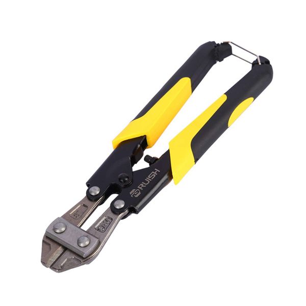 CLCCLQ Ratchet Wire Rope Cutter, Metal Needle Cutter, Hard Steel Wire Cutter, Advanced CRV Steel Mini Bolt Cutter, Anti-Slip Handle, Suitable for Bolts, Chains, Threaded Rods, Suitable for Cutting