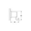 Grohe 40284000 Allure Robe Hook, Starlight Chrome