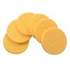 HEALIFTY 50Pcs Sponge Pad Cellulose Compress Puff Facial Washing Sponge Face Care Cleansing (Round,Skin Color)