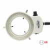 144 LED Bulbs Microscope Ring Light Illuminator Adjustable Power Lamp US Plug
