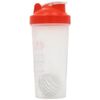 PhD Nutrition Mixball Shaker, Shaker for Protein Shakes, Wire Mixball Whisk, Red Non-Drip Screw Lid, Transparent Colour, 600 ml