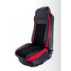 Seat Cover w/Pocket - RED Trim Leatherette Peterbilt Freightliner Kenworth