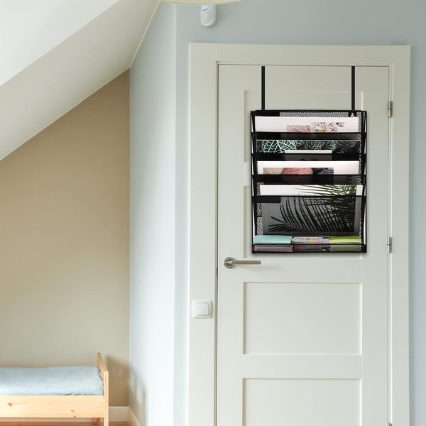 Hanging Organizer Cubicle File Holder - Wall Mount Storage, Office Cubical Ac...