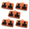 Ex-Pro 2 Gang High Impact Trailing Extension Socket, without Plug and Cable, 13A, Orange - 5 Pack