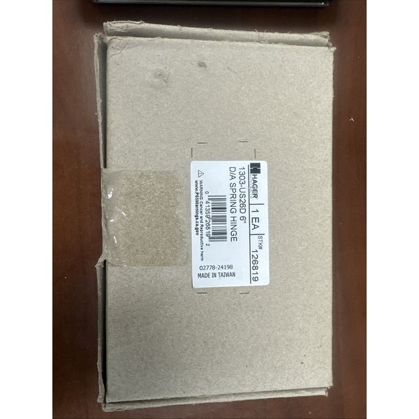 Swinge Door Hinge Hager 1303-us26d 6” D/A Spring Hinge