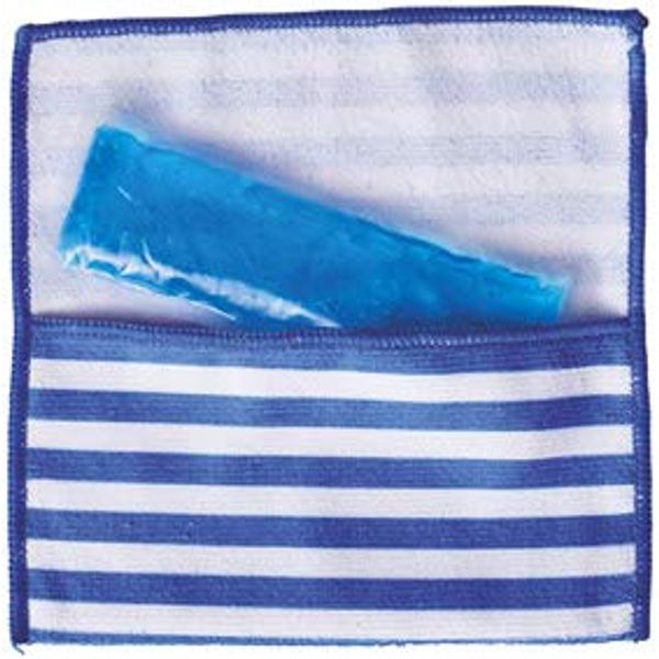 Pouch with Cool Gel Multi Towel (Blue)