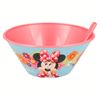 Stor Bowl with Straw, 500 ml Minnie Bloom