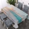 Walmsco Tablecloth Purple Gold Marble Decor For Dining Room Kitchen Rectangular Table Cover 132 * 178cm