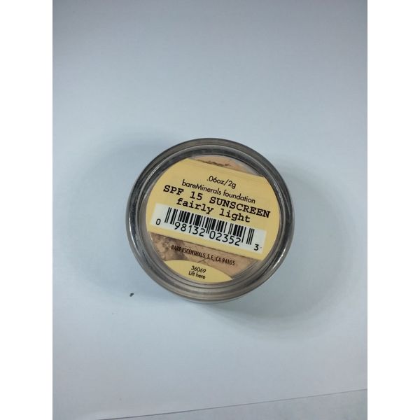 BareMinerals Foundation Fairly Light .06 oz SPF 15 Sunscreen