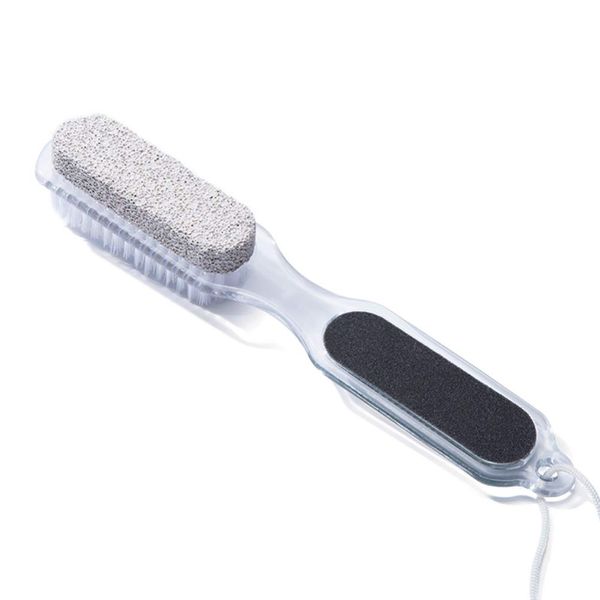 4 in 1 Foot File Pumice Stone Nail Brush Handheld Remover Pedicure Tool Reducer for Exfoliation