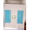 Guatemala Flag Design Shower Curtain With 12 Hooks