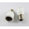 10 White US E12 To E14 Candelabra Base Socket LED Light Bulb Lamp Adapter Holder