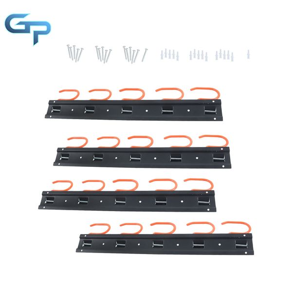 68 Inch Storage Holders Garden Garage Tool Organizer Wall Mount Hooks Adjustable